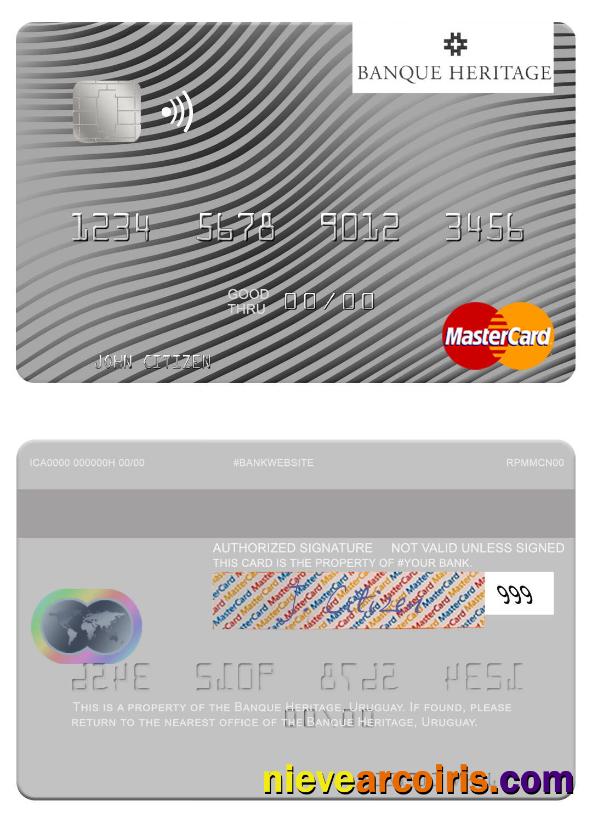 Uruguay Banque Heritage mastercard